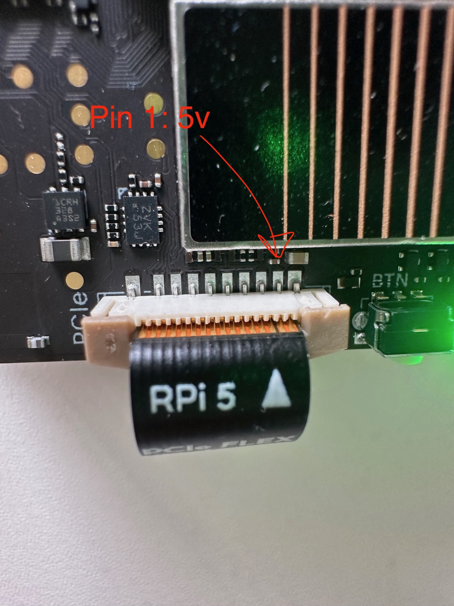 Pimoroni power LED on