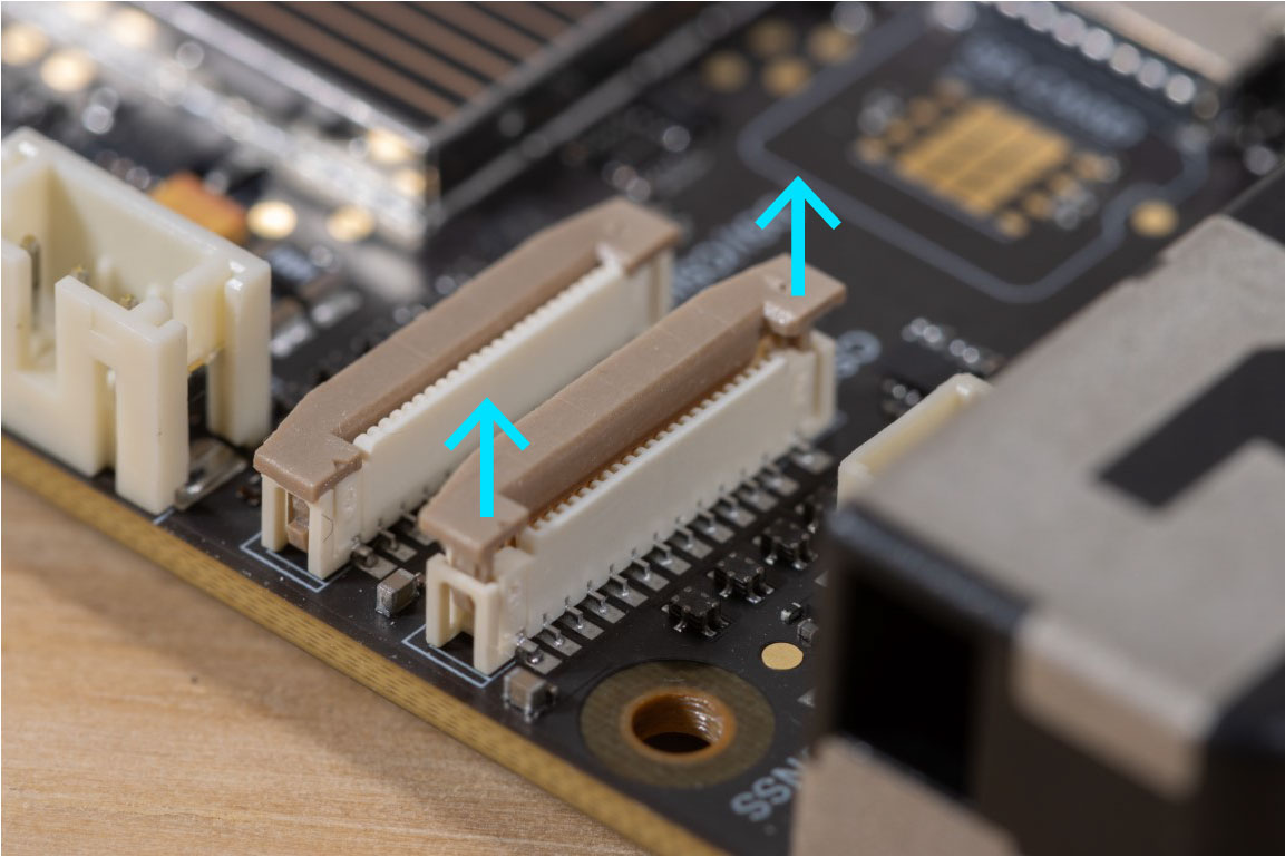 Tachyon CSI connector tab opened